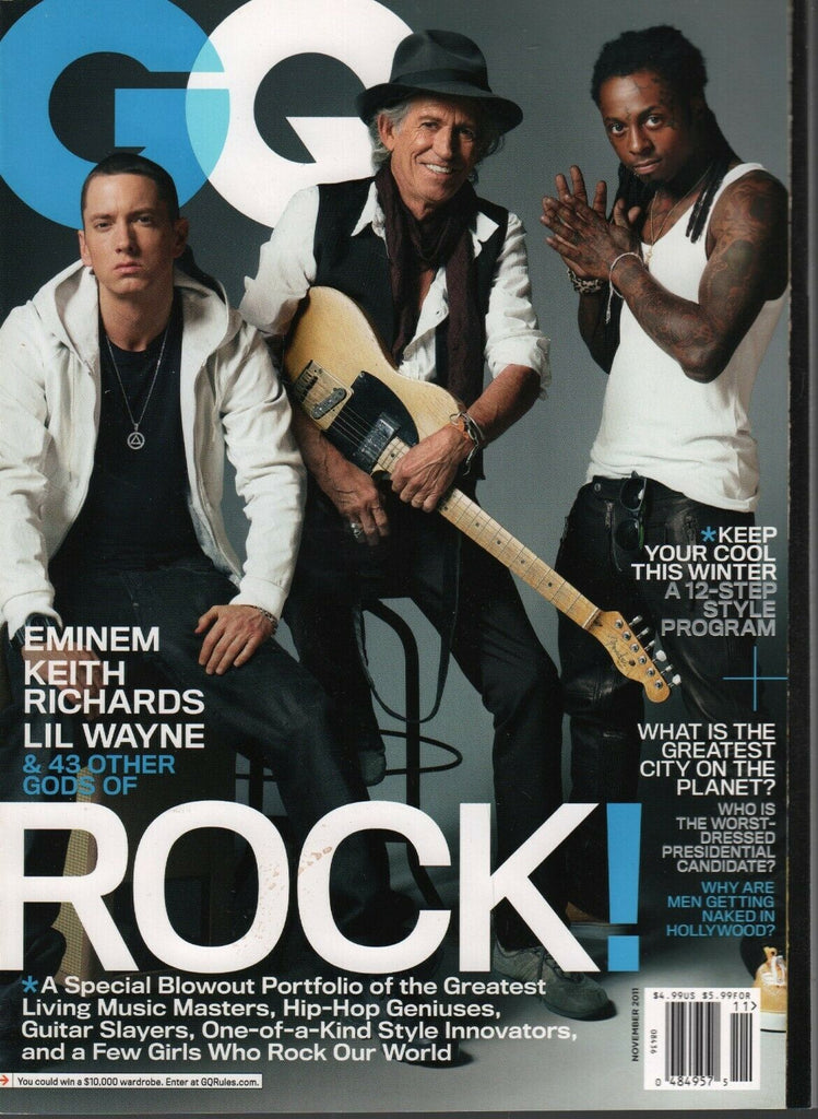 GQ Men's Magazine November 2011 Lil Wayne Eminem Keith Richards 031120AME