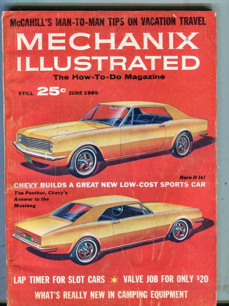 Mechanix Illustrated Magazine June 1966 Chevy Panther 070517nonjhe