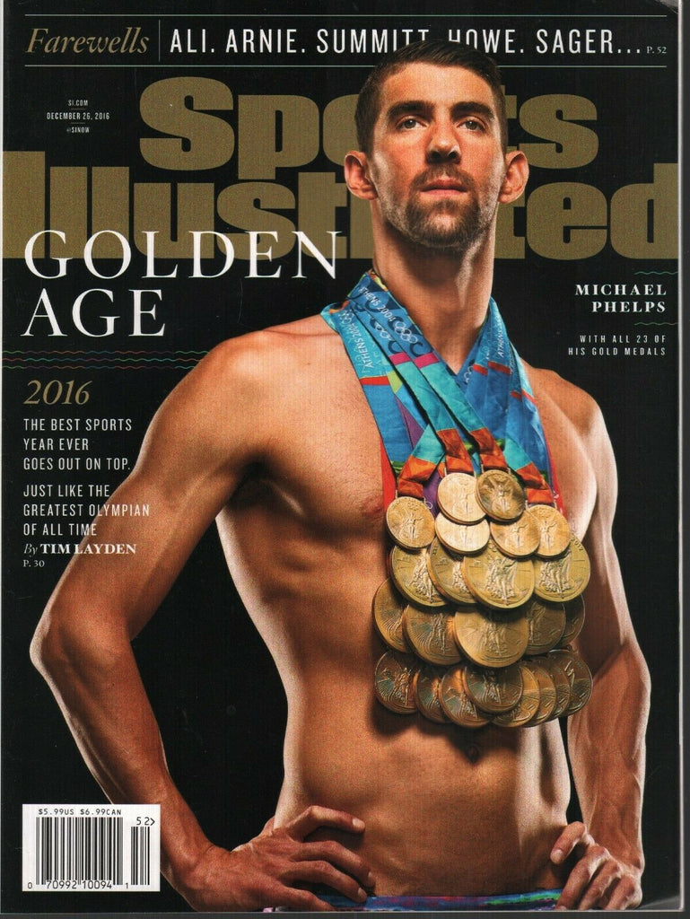 Sports Illustrated December 26 2016 Michael Phelps 23 Gold Medals 022620AME2