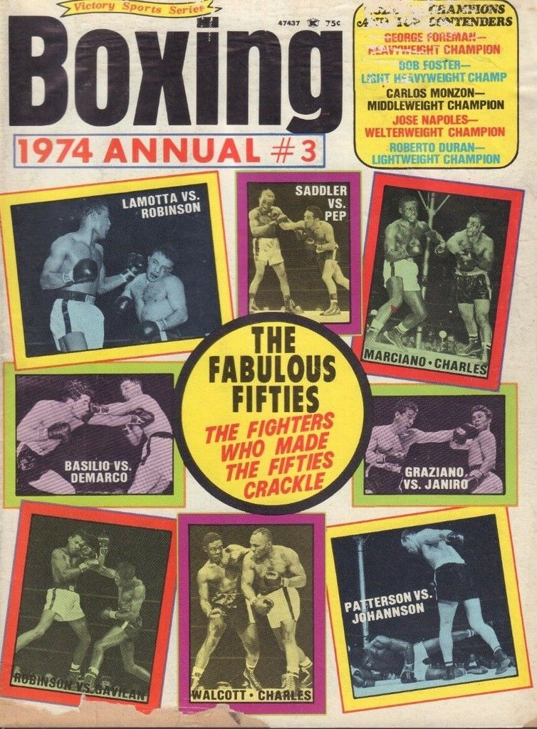 Boxing 1974 Annual #3 George Foreman Bob Foster Jose Napoles 010519DBE