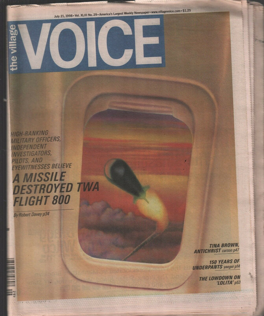 The Village Voice NYC July 21 1998 TWA Flight 800 Tina Brown Lolita 122019AME2