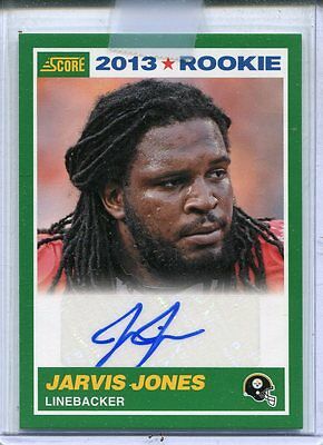 Jarvis Jones 2013 Score autographed Steelers rookie card #371