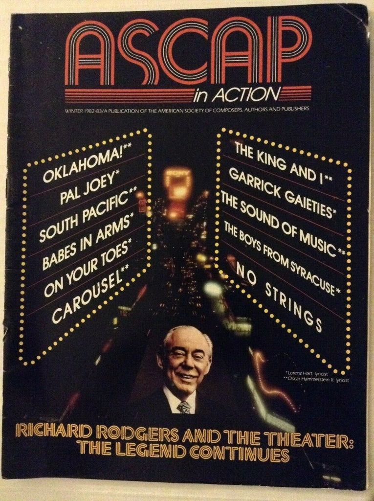 ASCAP In Action Richard Rodgers & The Theater Winter 1982 031319nonrh