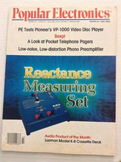 Popular Electronics Mag Reactance Measuring Set March 1981 091119nonrh