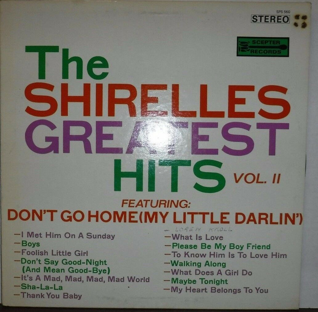 The Shirelles Greatest Hits Vol II 33RPM SPS560 100816LLE