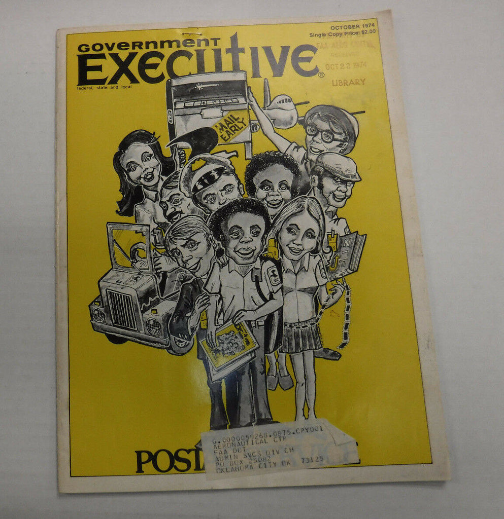 Government Executive Magazine Mail Early October 1974 FAL FAA 102516R