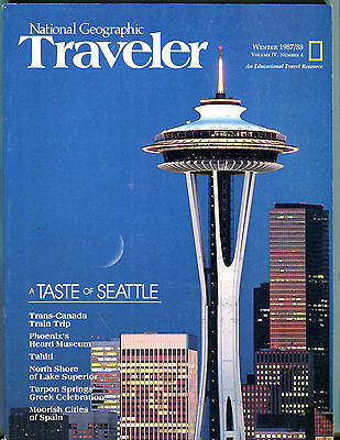 National Geograpic Traveler Magazine Winter 1987/88 Seattle EX 032116jhe