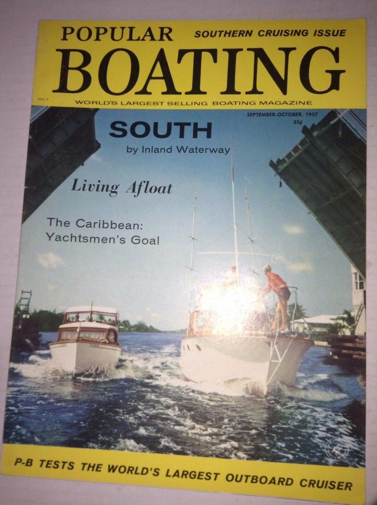 Popular Boating Magazine Living Afloat On A Boat Sept/October 1957 042217nonrh2