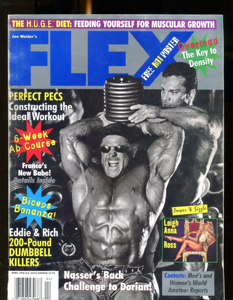 Flex Magazine April 1996 Leigh Ann Ross EX No ML 021317jhe