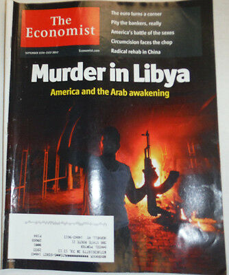 The Economist Magazine Murder In Libya The Euro September 2012 010915R