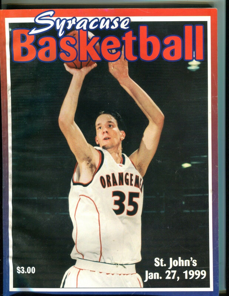 Syracuse Basketball Program 1999 St. John's Bill Celuck VG 051617nonjhe