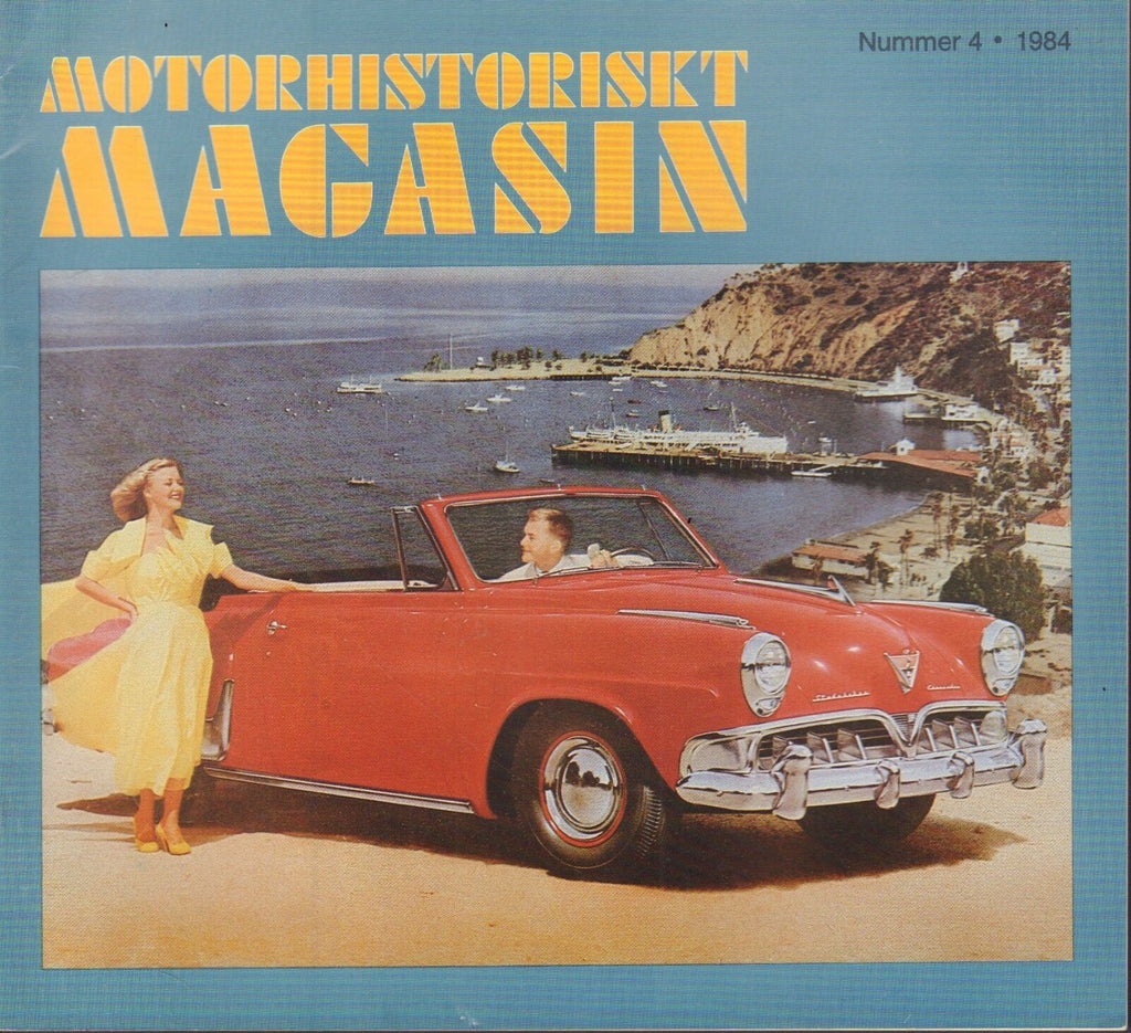 Motorhistoriskt Magasin Swedish Car Magazine #4 1984 Lopp 60 031617nonDBE