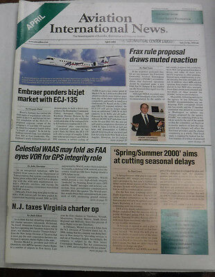 Aviation International News Magazine Embraer Bizjet April 2000 FAL 072115R