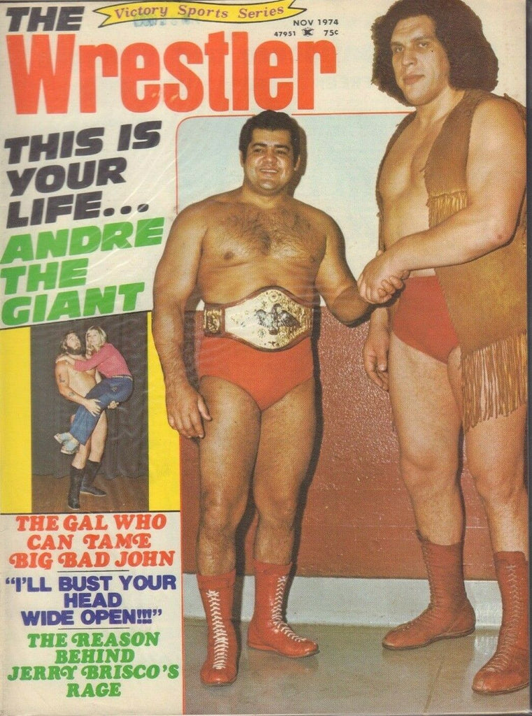The Wrestler November 1974 Andre The Giant Jerry Brisco 022819DBE