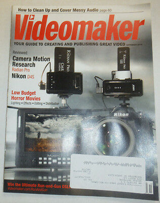Videomaker Magazine Camera Motion Research October 2014 040115R