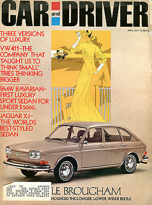 Car and Driver Magazine April 1971 Volkswagen Beetle VGEX 020916jhe