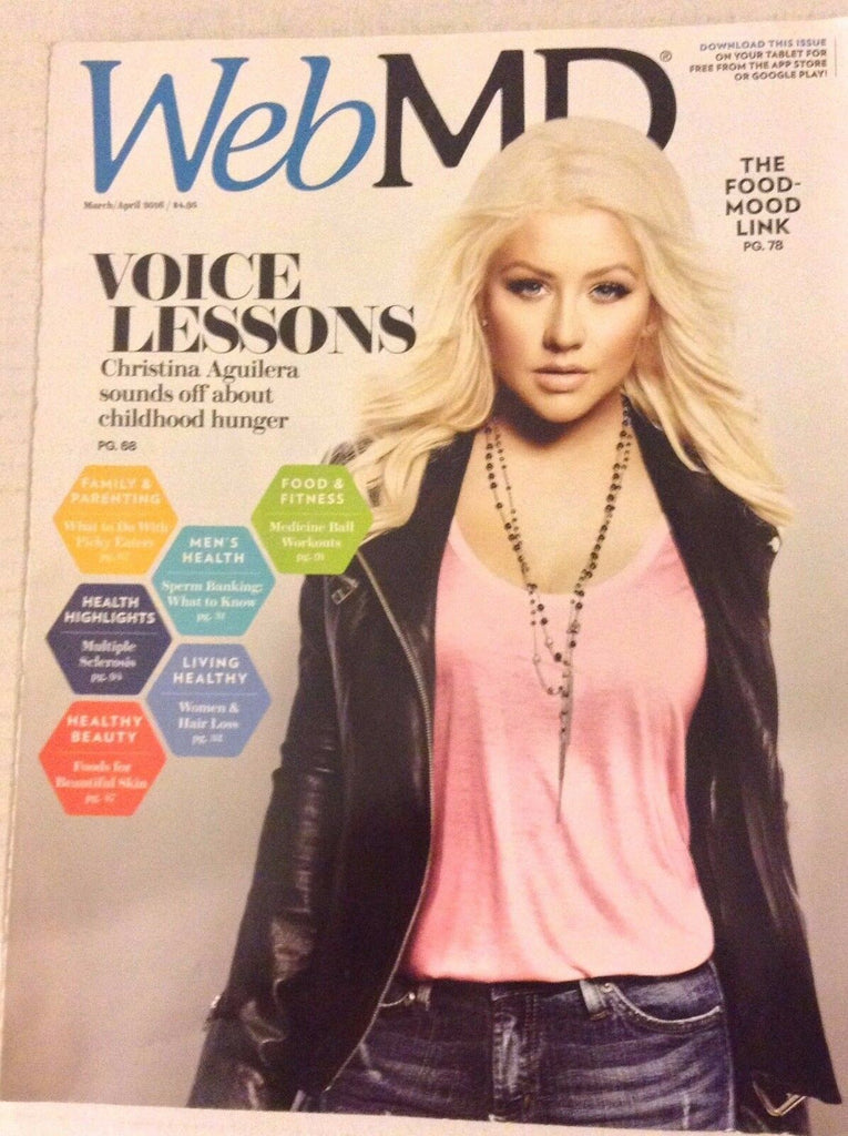 Web Md Magazine Christina Aguilera March/April 2016 042917nonrh2