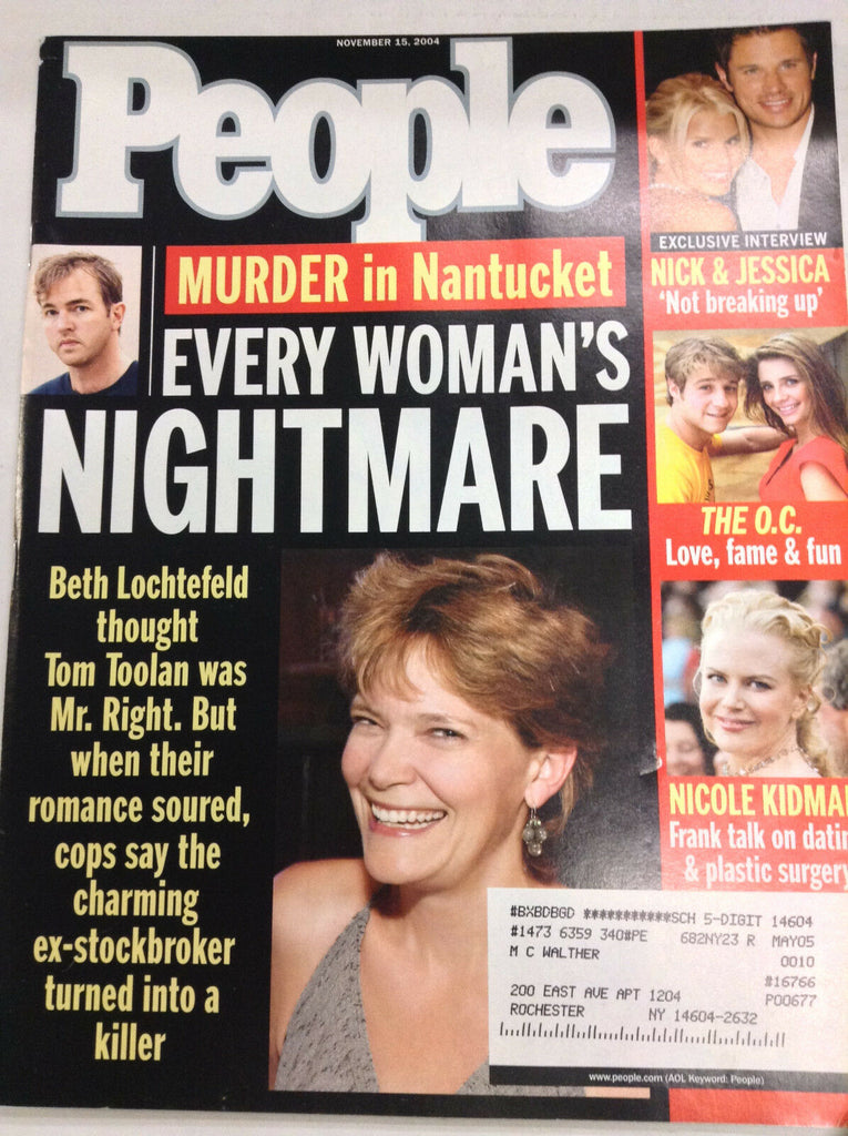 People Magazine Murder In Nantucket Beth Lochtefeld November 15, 2004 050317nonr