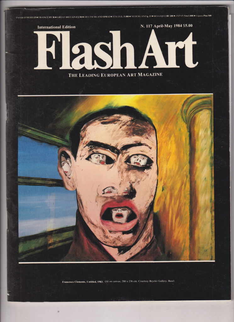 Flash Art Mag Francesco Clemente & Sculptures April/May 1984 012420nonr