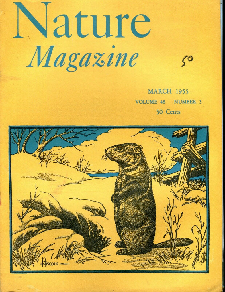 Nature Magazine March 1955 EX ML On Back 011617jhe