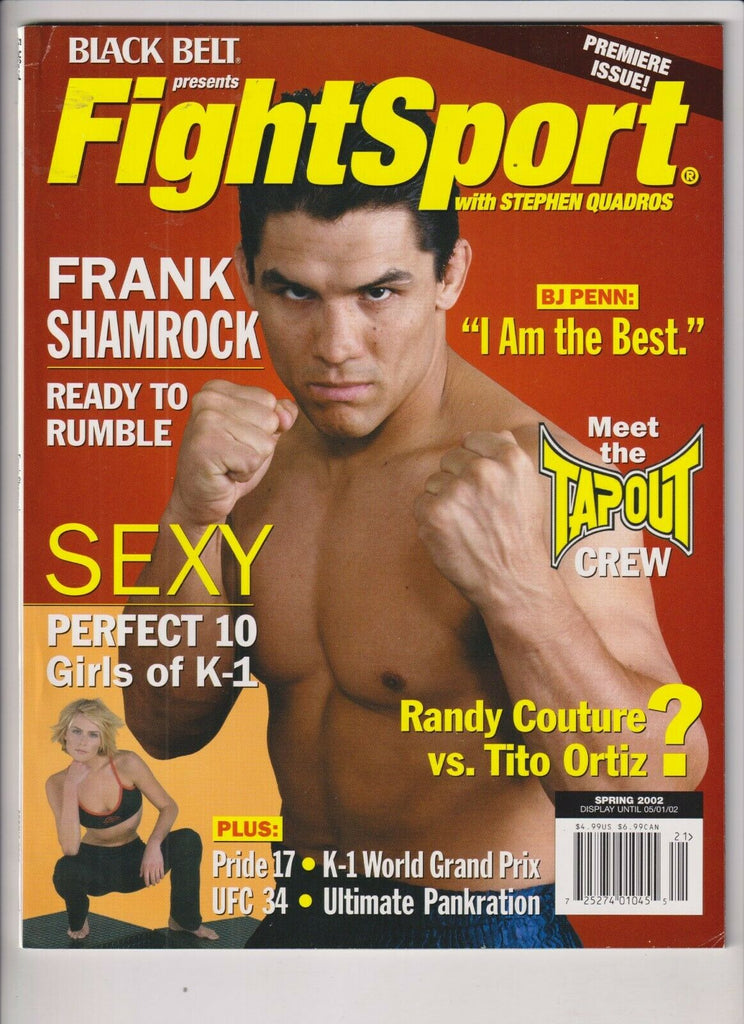 Fight Sport Frank Shamrock Randy Couture PREMIERE ISSUE Spring 2002 103019nonr