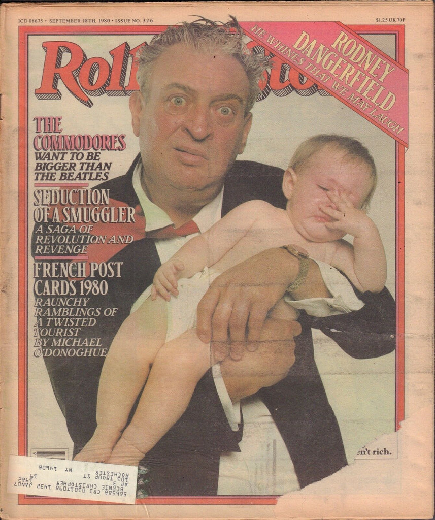 Rolling Stone September 18 1980 Rodney Dangerfield,The Commodores w/ML 121416DBE
