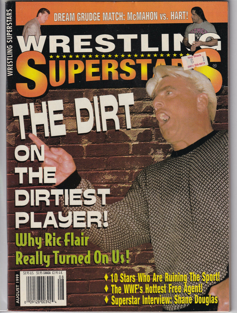 Wrestling Superstars Ric Flair Vince McMahon Bret Hart August 1999 052419nonr