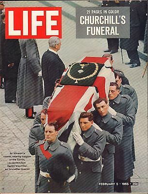 Life Magazine February 5 1965 Birthday Churchill Funeral VG 051816DBE