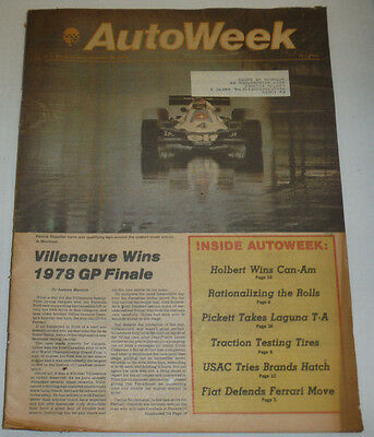 AutoWeek Magazine Patrick Depailler Villeneuve Wins GP October 1978 123014R