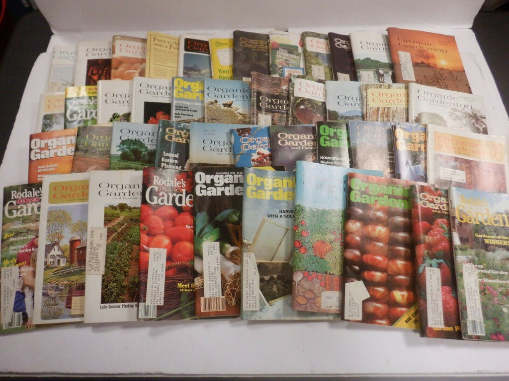 Organic Gardening Digest Magazine Lot of 65 from the 1970s & 1980s 100520AMLOT1