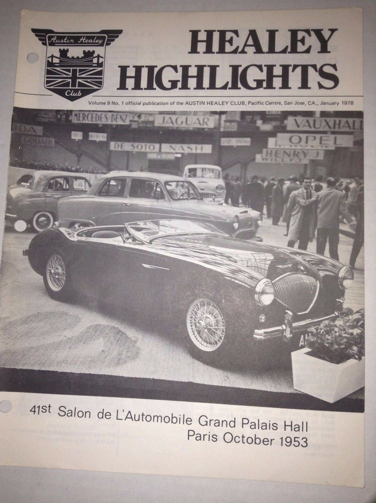 Healey Highlights Magazine Grand Palais Hall Paris October 1953 040117NONRH