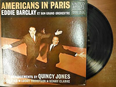 33 RPM Vinyl Eddie Barclay Americans In Paris United Artists Records 012115SM