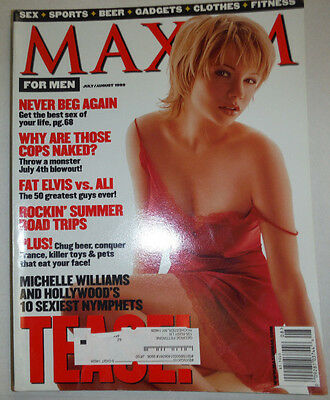 Maxim Magazine Michelle Williams & Summer Road Trips With ML August 1999 041415R