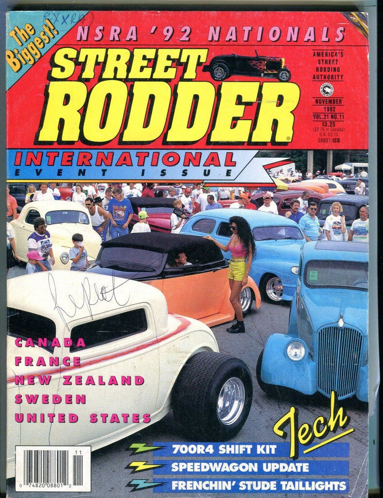 Street Rodder Magazine November 1992 700R4 Shift Kit VG No ML 041817nonjhe