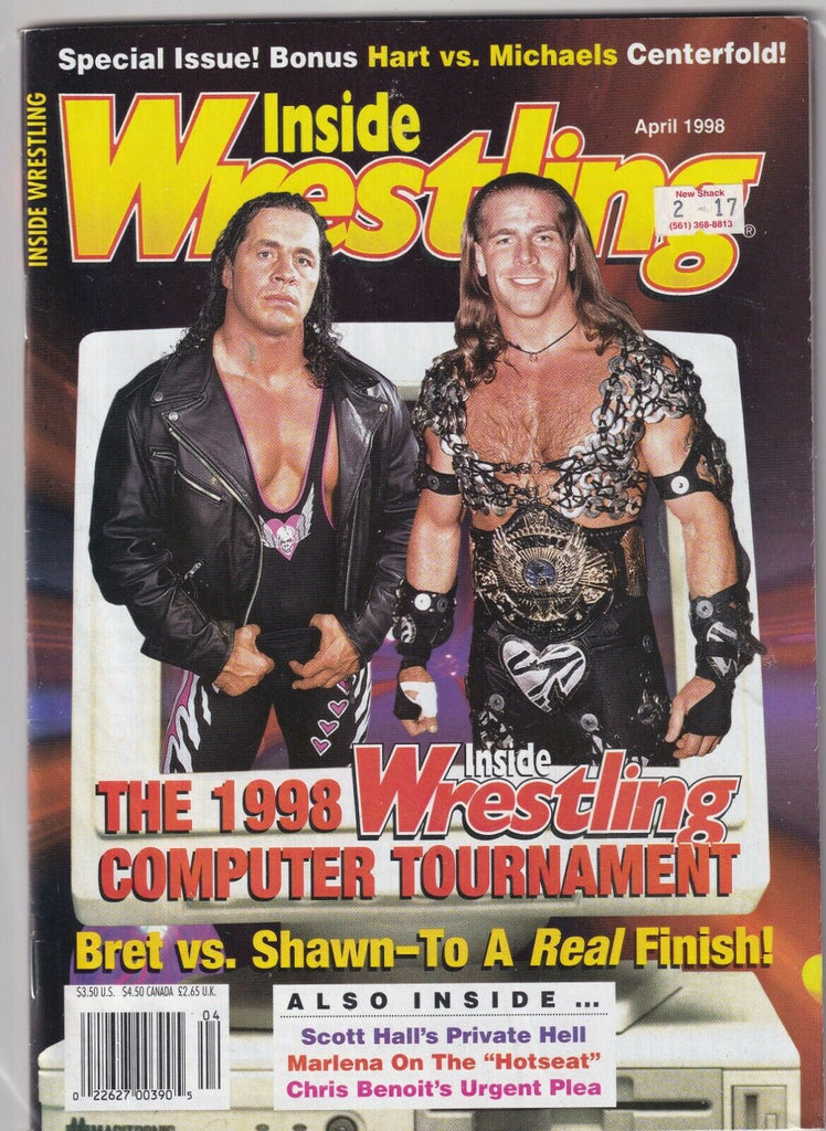 Inside Wrestling Shawn Michaels Brett Hart April 1998 062219nonr