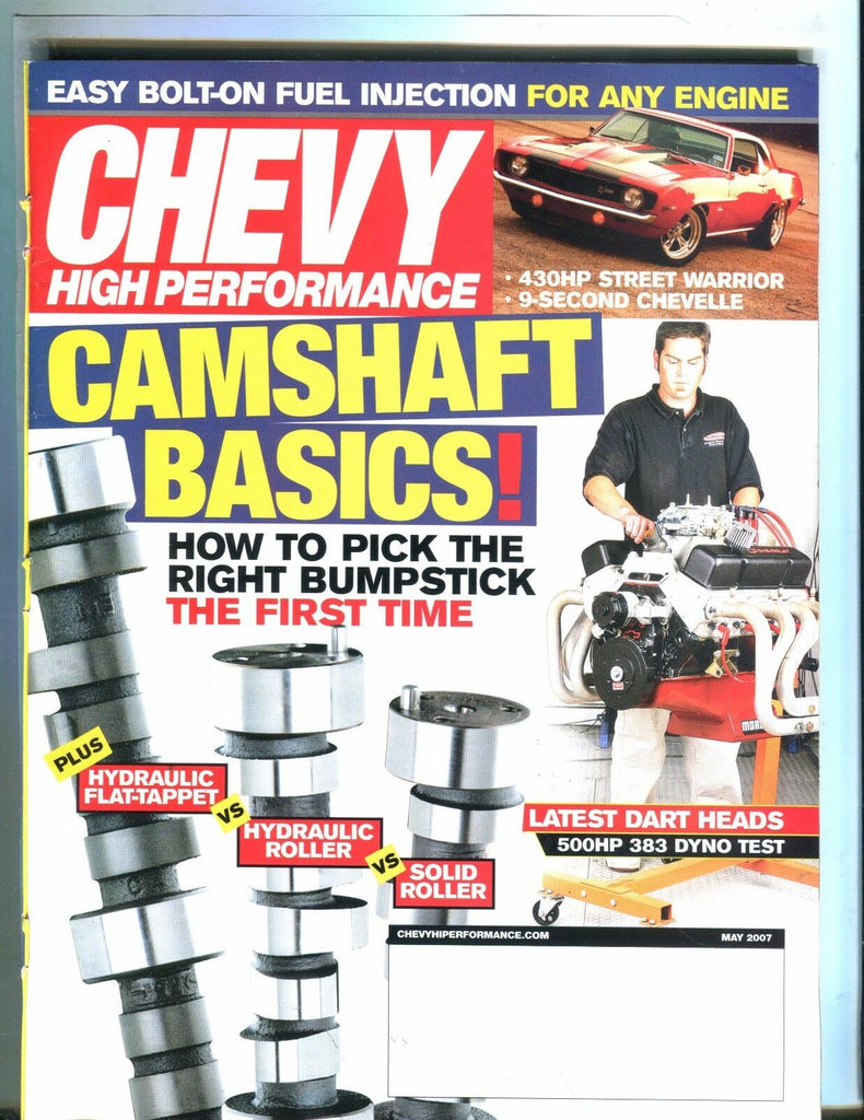 Chevy High Performance Magazine May 2007 Camshaft Basics EX No ML 050917nonjhe