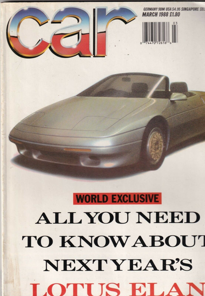 Car Magazine Next Year's Lotus Elan March 1988 070819nonr