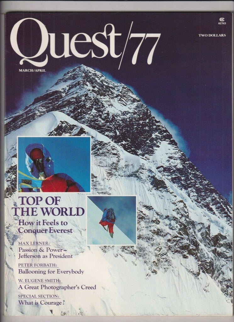 Quest Magazine Max Lerner & Conquering Mt. Everest March/April 1977 022420nonr