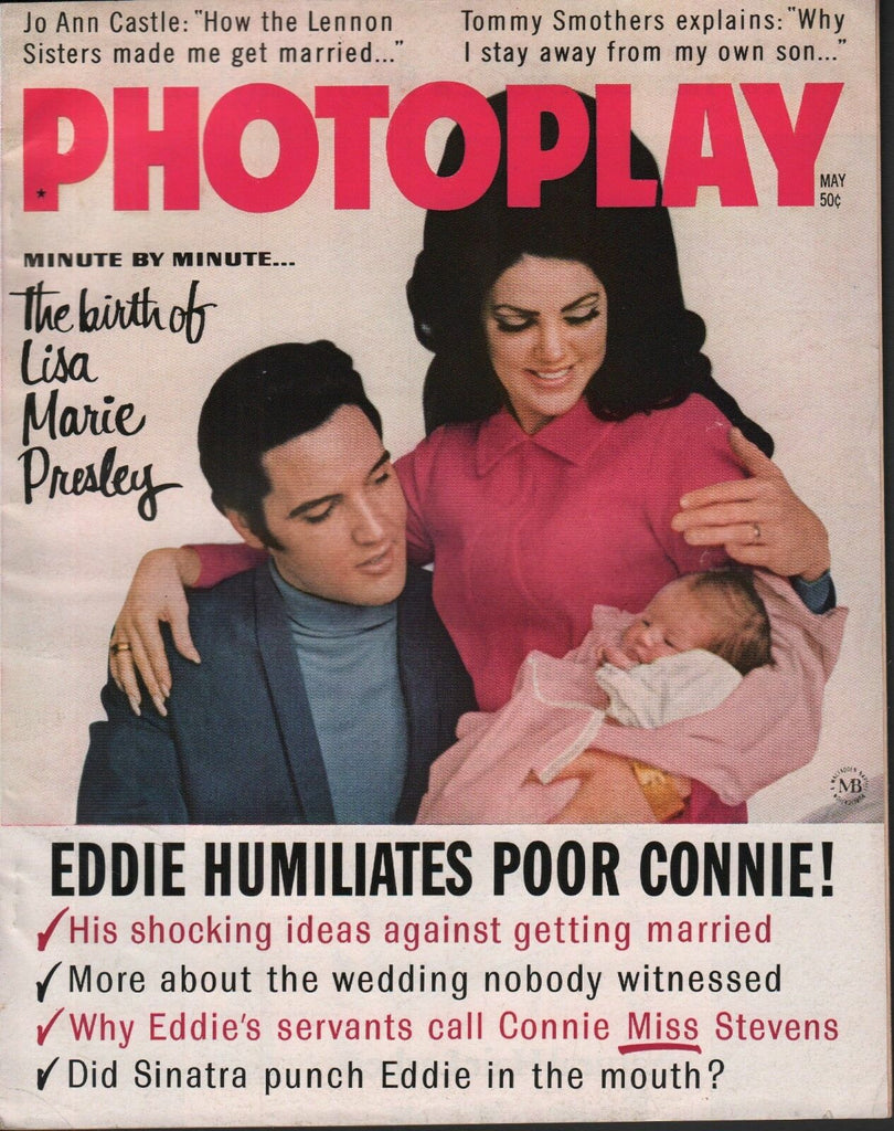 Photoplay May 1968 Elvis Presley Jo Ann Castle, Tommy Smothers 050918DBE