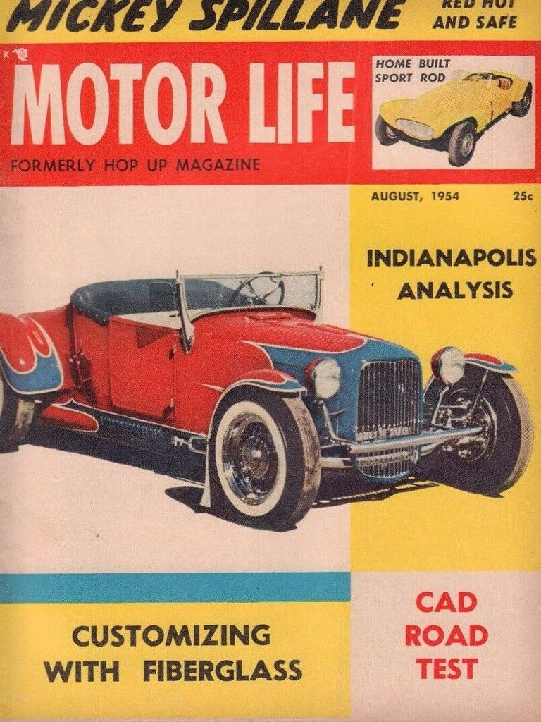 Motor Life August 1954 The Indianapolis 500 022817nonDBE2