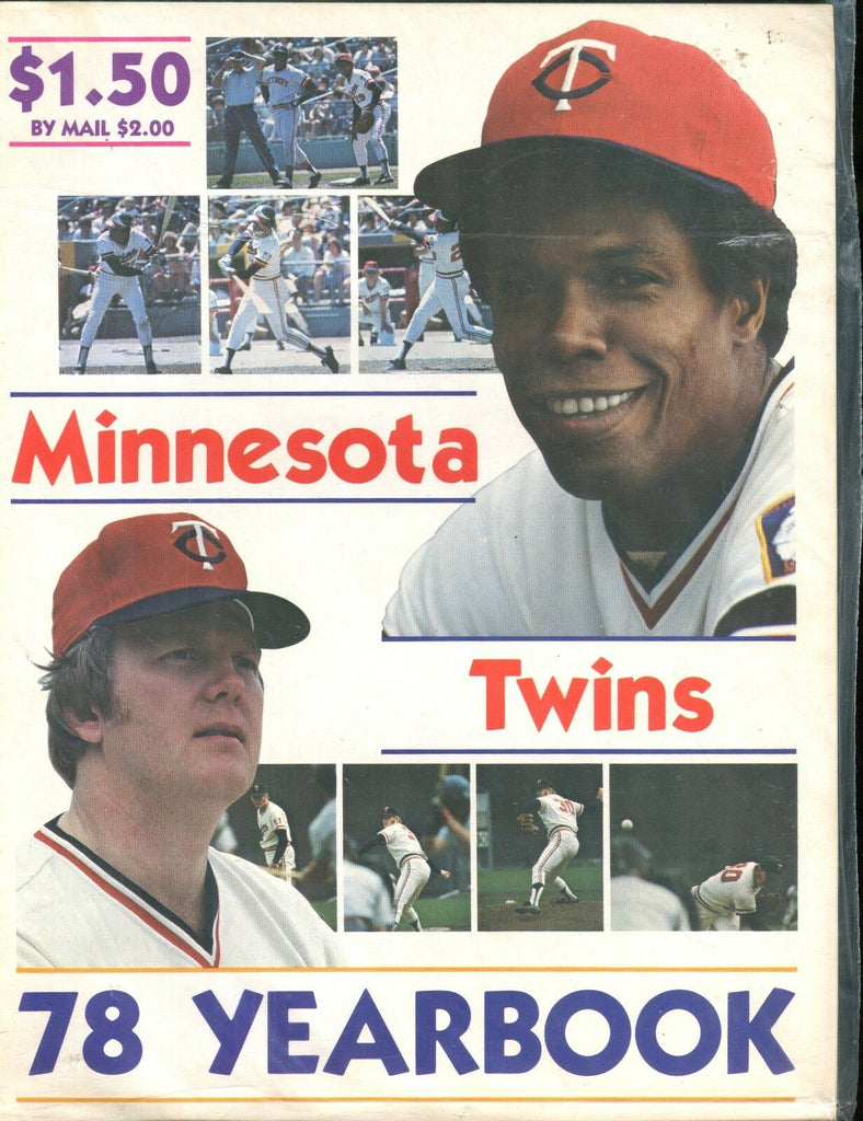 1978 Minnesota Twins Yearbook Rod Carew EX 010517jhe