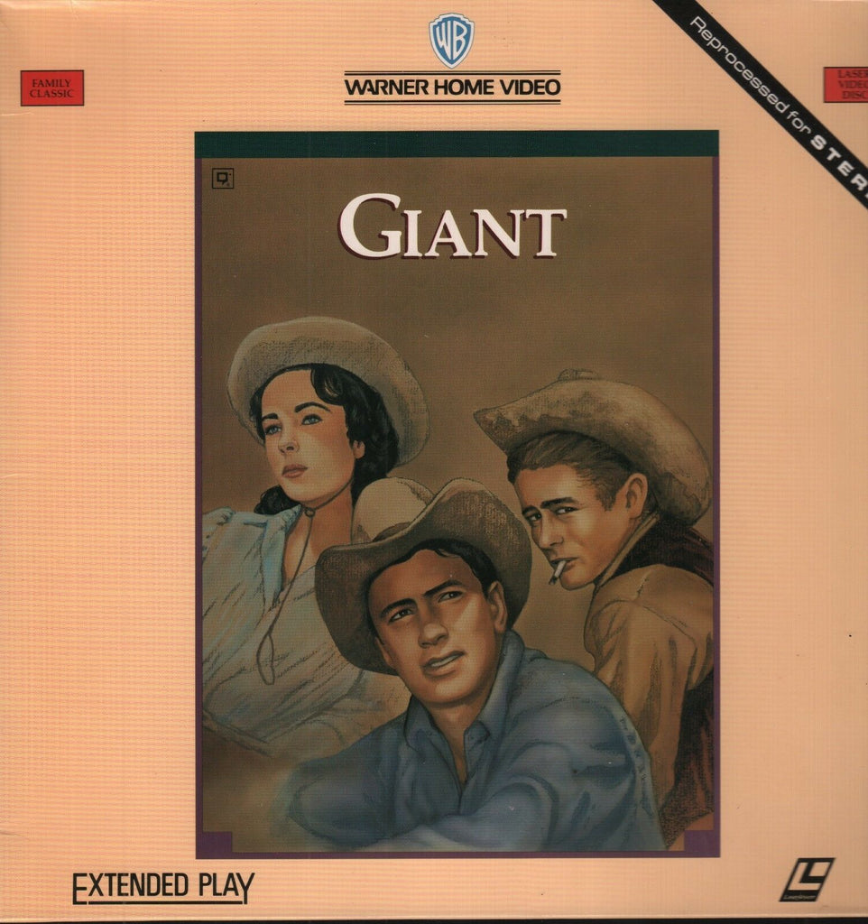 Giant Elizabeth Taylor James Dean 1985 Warner Extended Laser Disc 110718AMLD