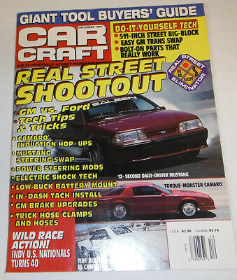 Car Craft Magazine Real Street Shootout GM Vs. Ford December 1994 081114R