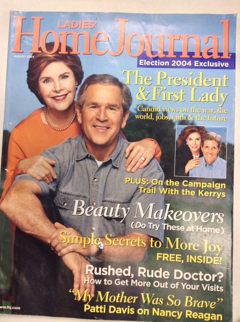 Ladies' Home Journal Magazine George W. Bush Laura Bush August 2004 062017nonr