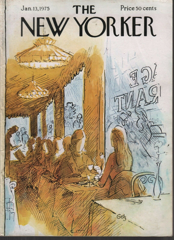 The New Yorker January 13 1975 Arthur Getz Anne Tyler Pauline Kael 121819AME