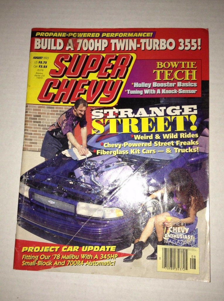 Super Chevy Magazine Chevy Powered Street Freaks August 1993 030717NONRH