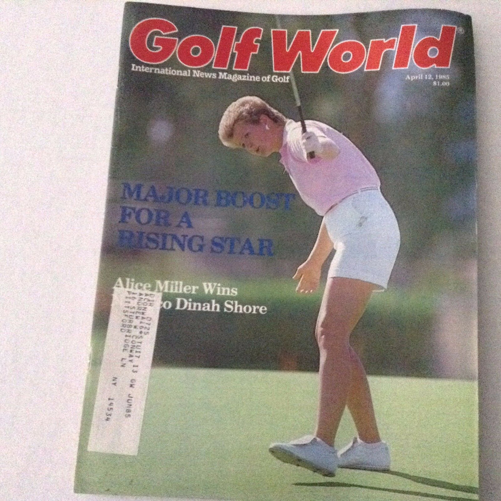 Golf World Magazine Alice Miller Wins Dinah Shore April 12, 1983 062817nonrh