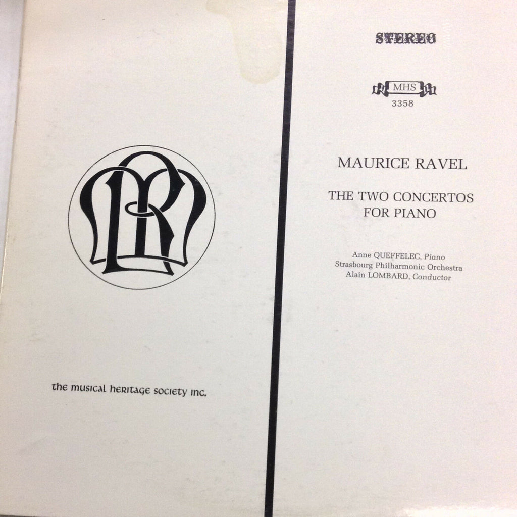 Maurice Ravel The Two Concertos For Piano MHS3358 33RPM 030617RR