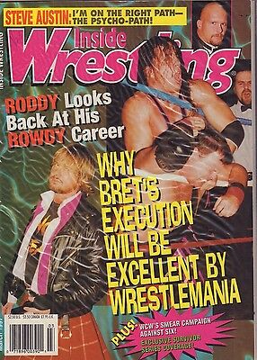 Inside Wrestling March 1997 Roddy Piper, Steve Austin VG 050616DBE