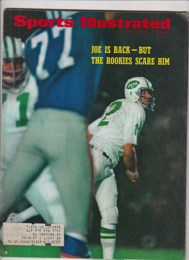 Sports Illustrated Mag Joe Namath The Bensons August 11, 1969 021120nonr